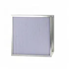 Deep pleat paper separator hepa air filter with aluminum frame