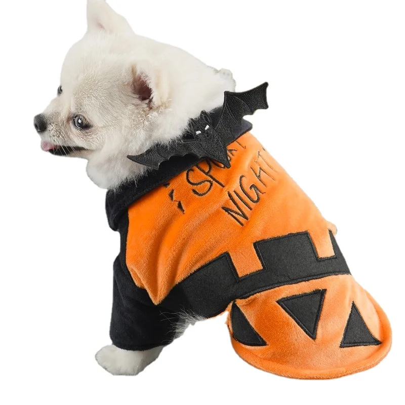New autumn and winter Halloween costume pet Coat funny bat ghost festival coat dog clothes, As shown in details
New autumn and winter Halloween costume pet Coat funny bat ghost festival coat dog clothes, As shown in details