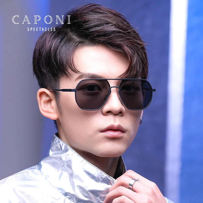 CAPONI 2021 New Polygons Mens Aluminium Magnesium Frame Sunglasses TAC Polarized Lens Sunglasses For Driving Sports Outdoors
CAPONI 2021 New Polygons Mens Aluminium Magnesium Frame Sunglasses TAC Polarized Lens Sunglasses For Driving Sports Outdoors
