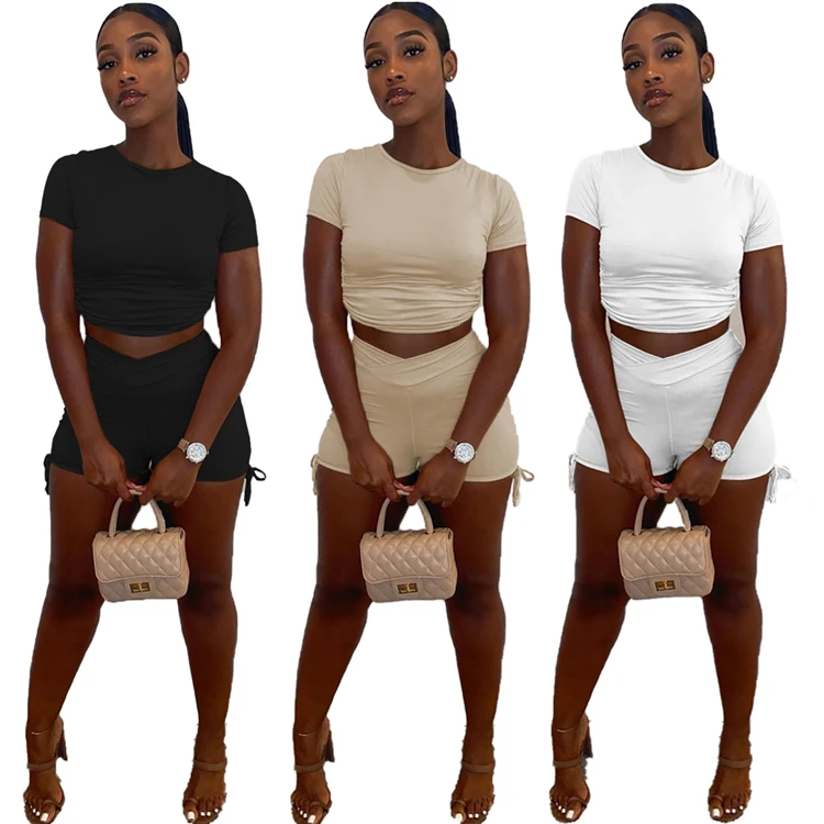 L Causal 2 Piece Set For Women Short Sleeve Tops Shorts Summer Ladies Plus Size Outfits
L Causal 2 Piece Set For Women Short Sleeve Tops Shorts Summer Ladies Plus Size Outfits