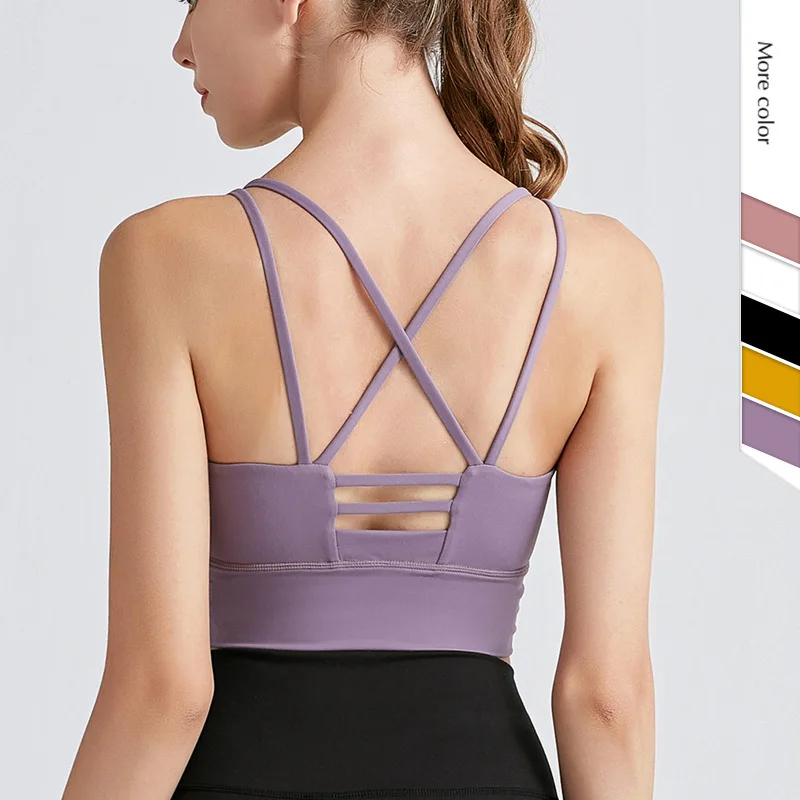 2021 New design cross beauty back bra crop tops naked feeling comfortable breathable workout sports bra
2021 New design cross beauty back bra crop tops naked feeling comfortable breathable workout sports bra