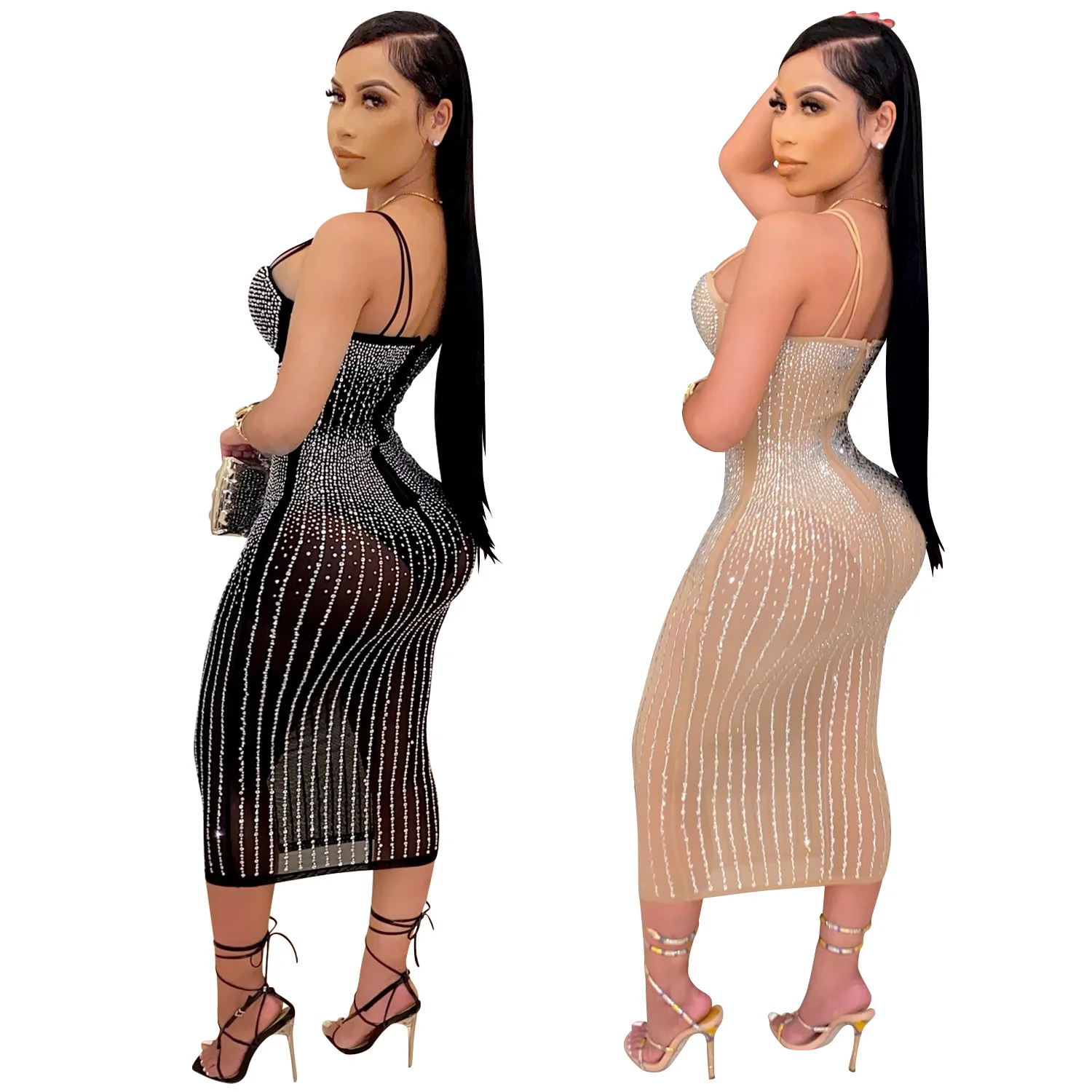 Vestido Casual Sexy Women Dresses Party Club Spaghetti Strap Dress Bodycon Diamonds See Through Mesh Long Dresses, As picture and also can make as your request
Vestido Casual Sexy Women Dresses Party Club Spaghetti Strap Dress Bodycon Diamonds See Through Mesh Long Dresses, As picture and also can make as your request