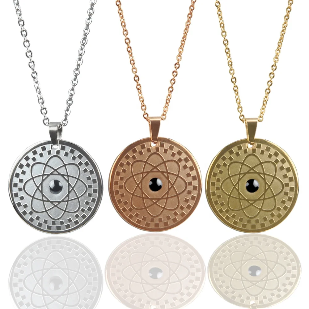 Round Stainless Steel Energy Pendant Elegant Jewelry Charms 13 in 1 Health, Silver,gold,rose gold
Round Stainless Steel Energy Pendant Elegant Jewelry Charms 13 in 1 Health, Silver,gold,rose gold