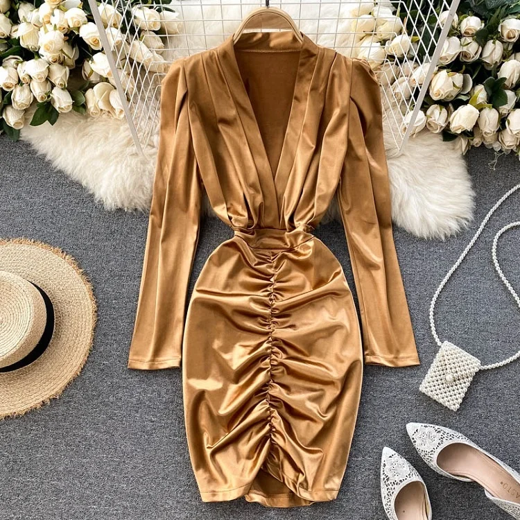 Stylish Sexy Slim Ins Deep V-neck Long Sleeve Party Cheap Evening Dresses, White,black,gold
Stylish Sexy Slim Ins Deep V-neck Long Sleeve Party Cheap Evening Dresses, White,black,gold