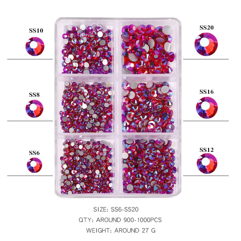Nail Rhinestones Mixed Colors Flat - Back AB Crystal Strass 3D Charm Diamond DIY Manicure Nail Art Decorations
Nail Rhinestones Mixed Colors Flat - Back AB Crystal Strass 3D Charm Diamond DIY Manicure Nail Art Decorations