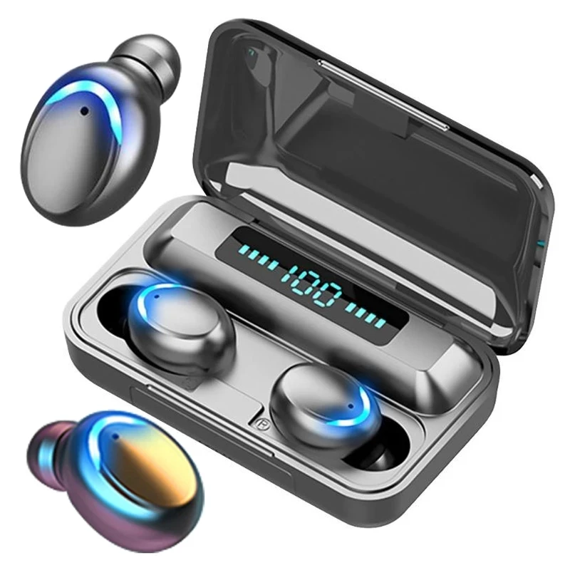 2020 New Arrival Bluetooth 5.0 Stereo Sound Earphones with Mic TWS Wireless Earbuds Mini Wireless Earphones 2000mAh Power Bank, Black
2020 New Arrival Bluetooth 5.0 Stereo Sound Earphones with Mic TWS Wireless Earbuds Mini Wireless Earphones 2000mAh Power Bank, Black