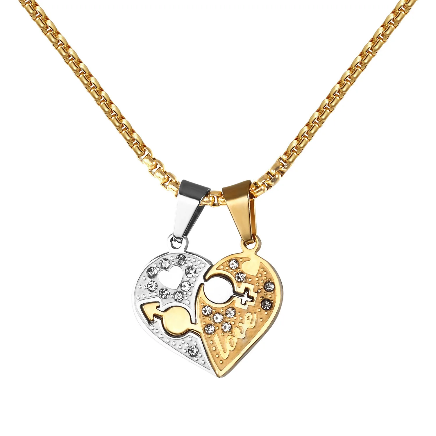 Minimalist Crystal Couple Necklace Double Heart Couple Necklace Stainless Steel Couple Necklace
Minimalist Crystal Couple Necklace Double Heart Couple Necklace Stainless Steel Couple Necklace