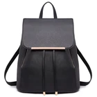 Custom luxury drawstring girls college school bag women daily casual pu leather backpack for ladies