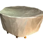 Outdoor oxford cloth furniture cover round patio table cover plastic cover for furniture