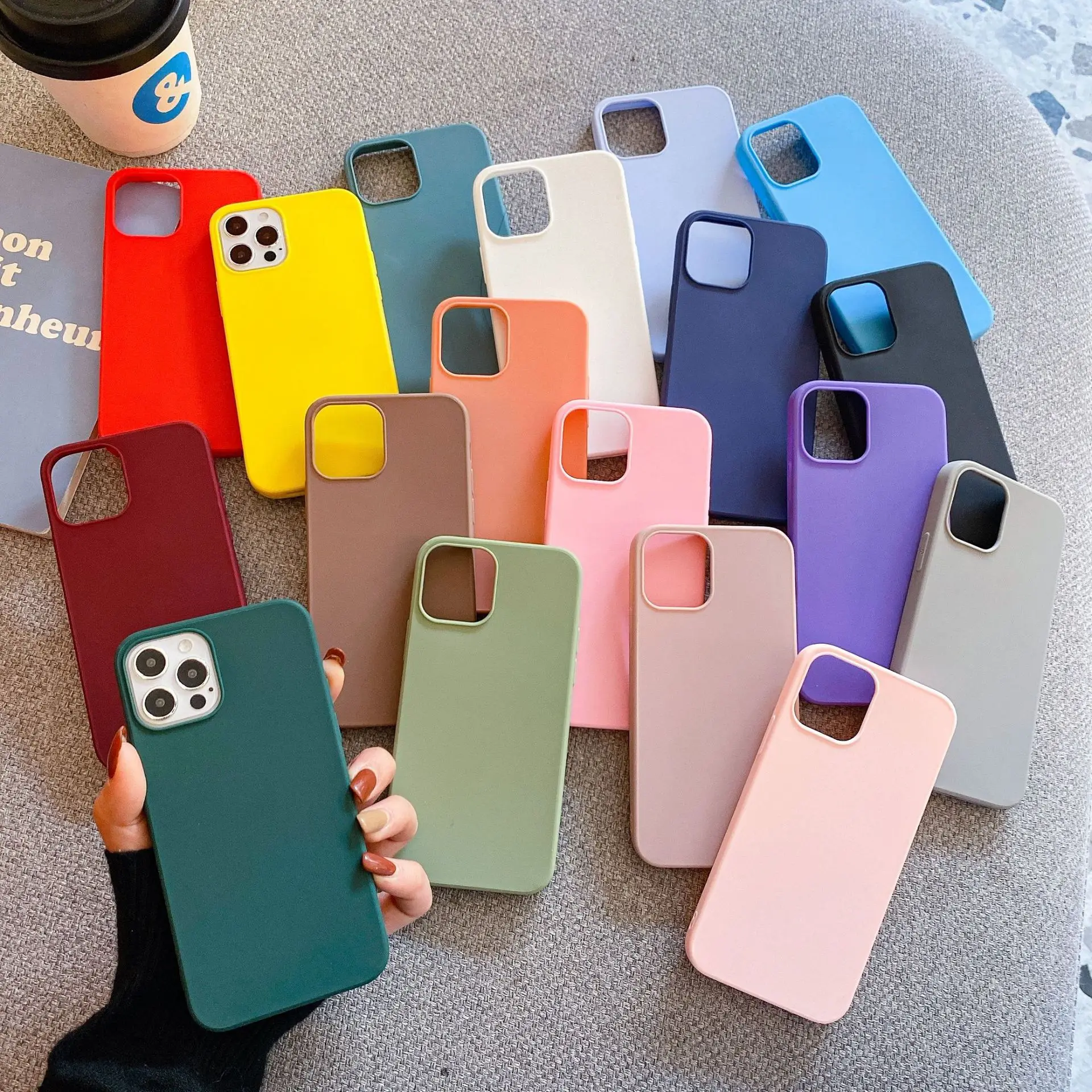 New Design Candy Color Shockproof Breathable Soft Liquid Silicone Phone Case For Iphone 13 12 11 Pro Max, Multi
New Design Candy Color Shockproof Breathable Soft Liquid Silicone Phone Case For Iphone 13 12 11 Pro Max, Multi
