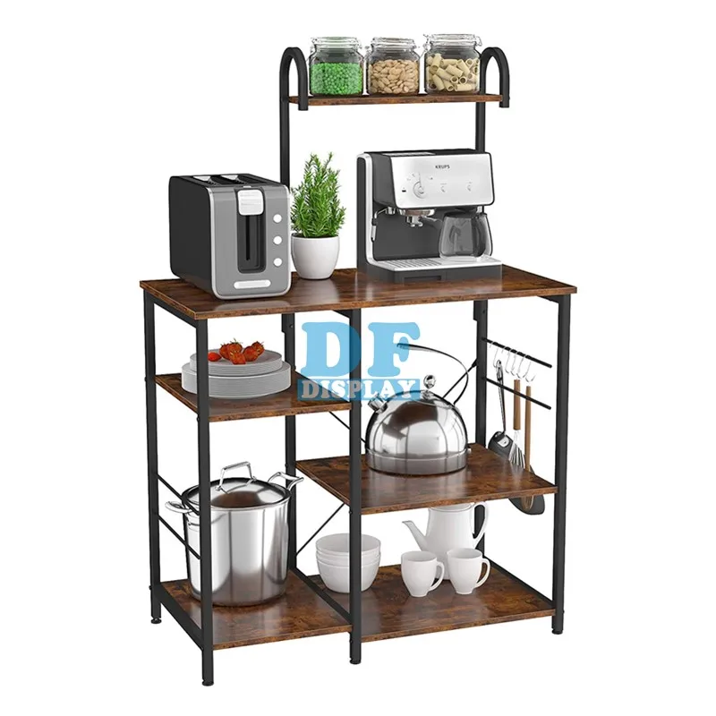 HS066 Baker Rack Kitchen Storage Shelf,4-Tier+3-Tier Microwave Stand or Coffee Bar Table for Spice,Pot and Pans Organizer, Brown
HS066 Baker Rack Kitchen Storage Shelf,4-Tier+3-Tier Microwave Stand or Coffee Bar Table for Spice,Pot and Pans Organizer, Brown