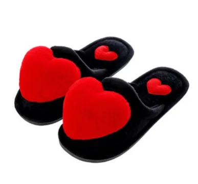 Autumn winter new big heart cotton slippers women style warm non - slip thick sole indoor fashion cotton slippers, As picture
Autumn winter new big heart cotton slippers women style warm non - slip thick sole indoor fashion cotton slippers, As picture