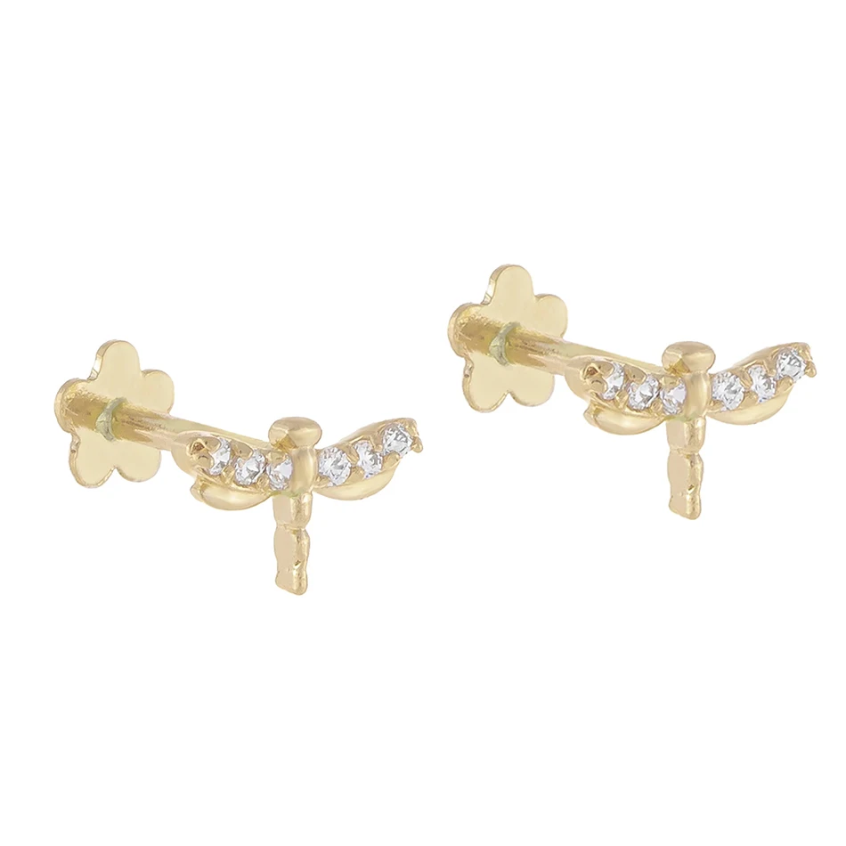daily wear classic earrings hot sale jewelry 925 sterling silver 18k gold plated dragonfly stud earrings for women
daily wear classic earrings hot sale jewelry 925 sterling silver 18k gold plated dragonfly stud earrings for women