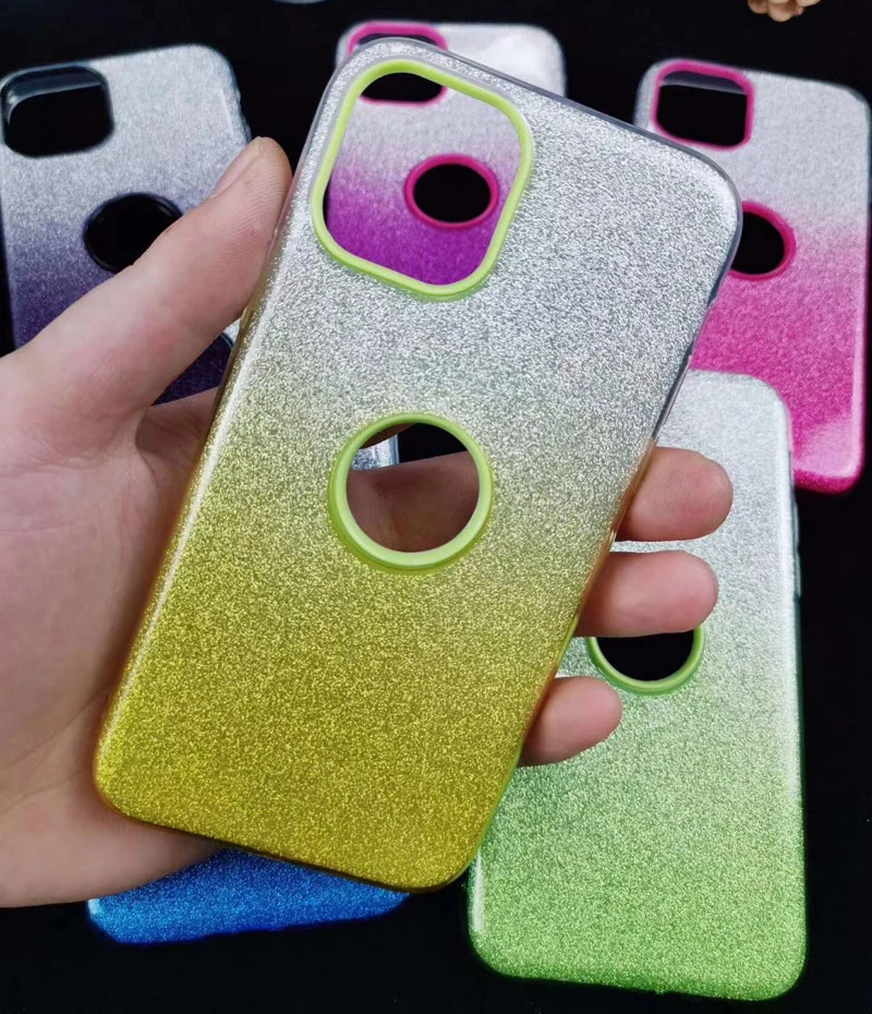 dual color 3in1 sparkle glitter TPU phone case for iphone 12 case, Black,blue, purple, pink, green, yellow
dual color 3in1 sparkle glitter TPU phone case for iphone 12 case, Black,blue, purple, pink, green, yellow