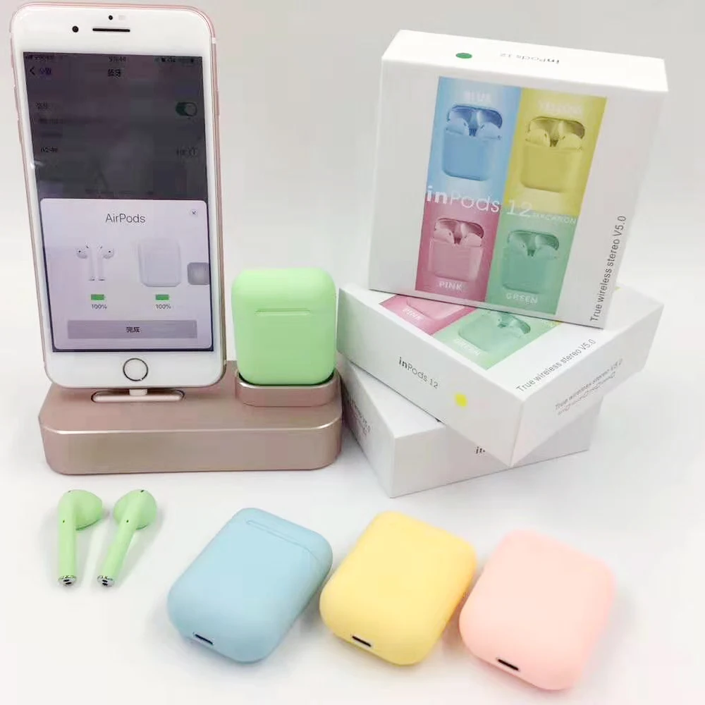 2019 New Fashion I12 Touch I11 I99 Inpods 12 TWS True Wireless Bluetooth Earphone - ANKUX.COM