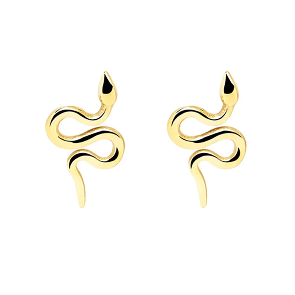 Silver Earrings Jewelry Wholesale 925 Sterling Silver 18k Gold Plated Snake Stud Earrings
Silver Earrings Jewelry Wholesale 925 Sterling Silver 18k Gold Plated Snake Stud Earrings