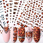 Nail Art Sticker Leopard Grain Series Nail Decals DIY Beautiful 3D Nail Sticker