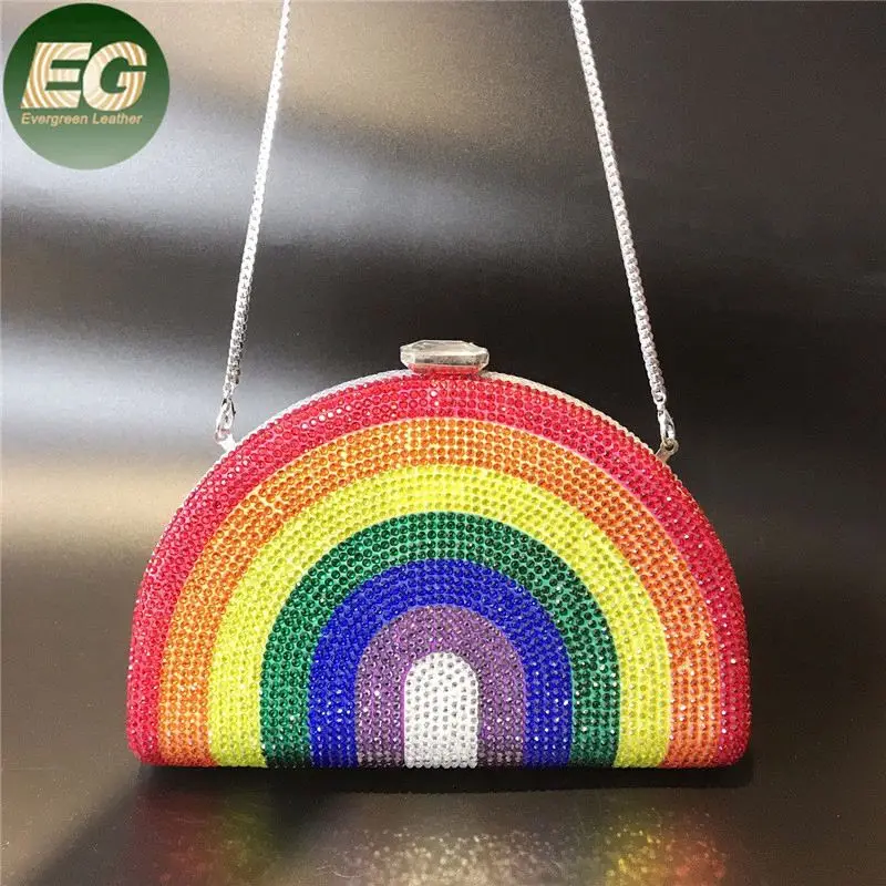 LEB1362 Fashion wedding sparkling clutches luxury rainbow rhinestone purse handbag women diamond crystal clutch evening bags, Rainbow color
LEB1362 Fashion wedding sparkling clutches luxury rainbow rhinestone purse handbag women diamond crystal clutch evening bags, Rainbow color