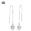 embellished with crystals from Swarovski Teardrop Jewelry 925 Sun Silver Jewelry Earring With Cz