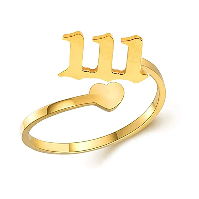 2021 Hot Sale New Stainless Steel Gold Ring Lucky Customed Personalized Ring Angel Number Ring for Women, Gold color
2021 Hot Sale New Stainless Steel Gold Ring Lucky Customed Personalized Ring Angel Number Ring for Women, Gold color