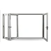 Top quality exterior main entrance aluminum bi folding glass door system