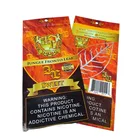 wholesale aluminum foil spice smoke plastic zipper bag 3 seal side bag open bottom tobacco leaf packaging
