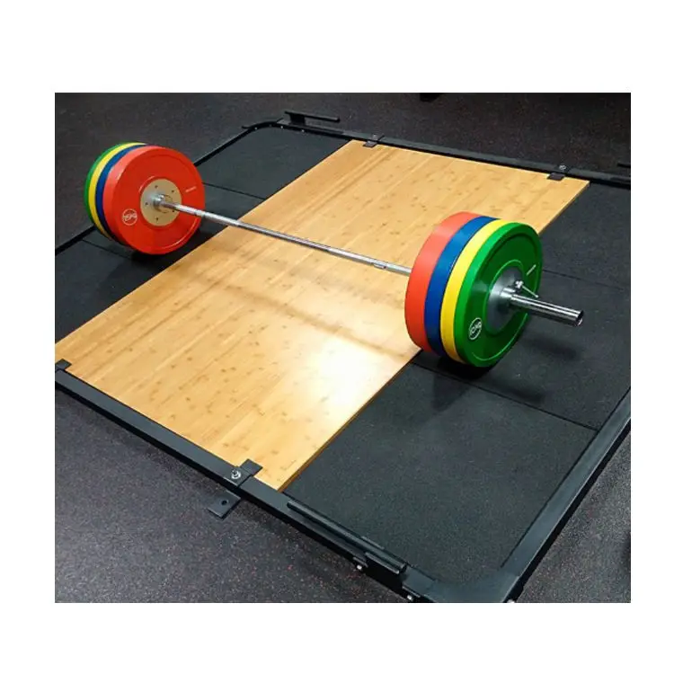 Commercial Professional Rubber Wooden Strength Training weight lifting platform, Black
Commercial Professional Rubber Wooden Strength Training weight lifting platform, Black