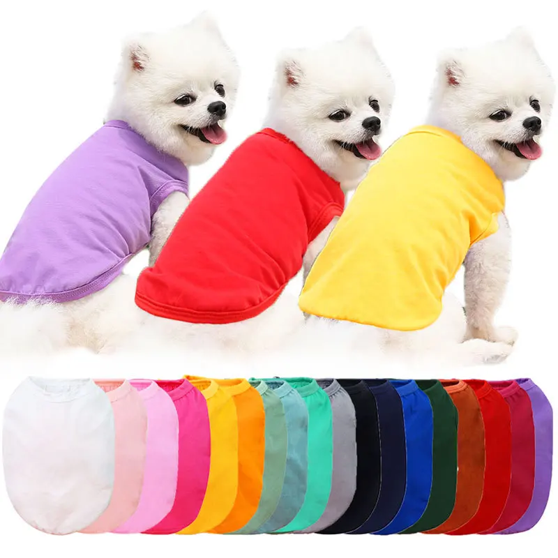 Wholesale Spring Summer Multicolor Plain 100% Cotton Soft Pet Clothing Dress Dog Vest
Wholesale Spring Summer Multicolor Plain 100% Cotton Soft Pet Clothing Dress Dog Vest