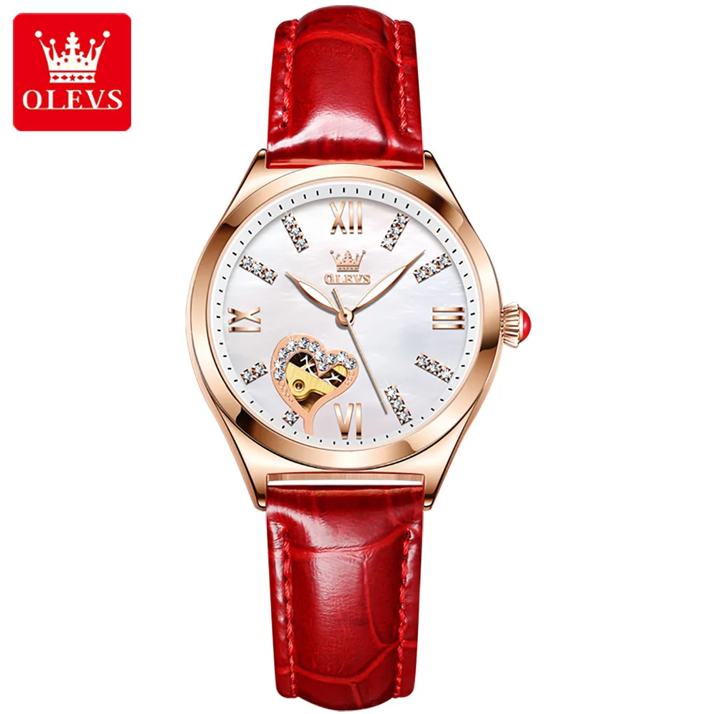 OLEVS 6636 Women Latest Analog Display Automatic Movt Leather Belt Fashionable Mechanical Watch
OLEVS 6636 Women Latest Analog Display Automatic Movt Leather Belt Fashionable Mechanical Watch