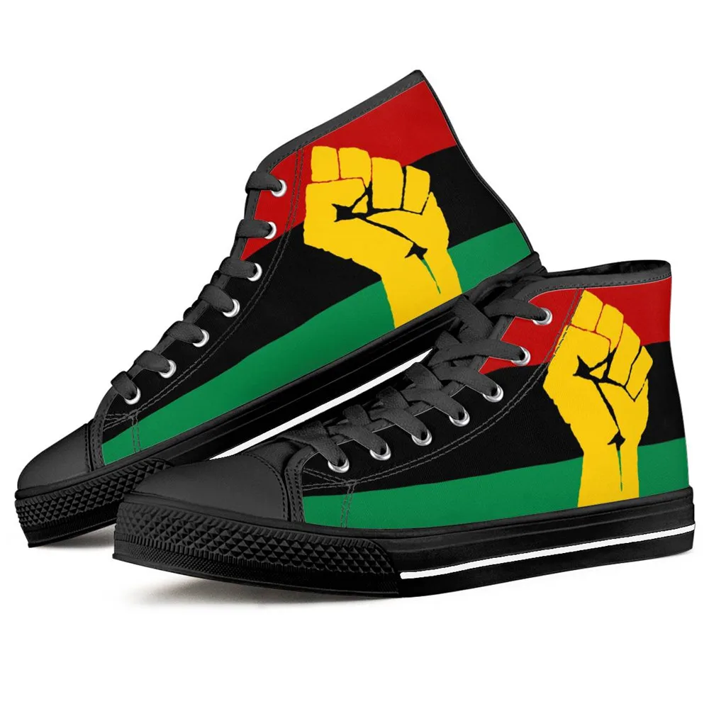 African Unia Flag Print Walking Tennis Shoes for Men Fashion Classic High Top Canvas Shoes Flats Comfortable Man Casual Shoes, Customized color
African Unia Flag Print Walking Tennis Shoes for Men Fashion Classic High Top Canvas Shoes Flats Comfortable Man Casual Shoes, Customized color