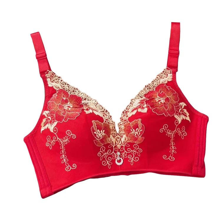 New products Embroidery Women Underwear quality seamless gather bra, Black, red, dark blue
New products Embroidery Women Underwear quality seamless gather bra, Black, red, dark blue