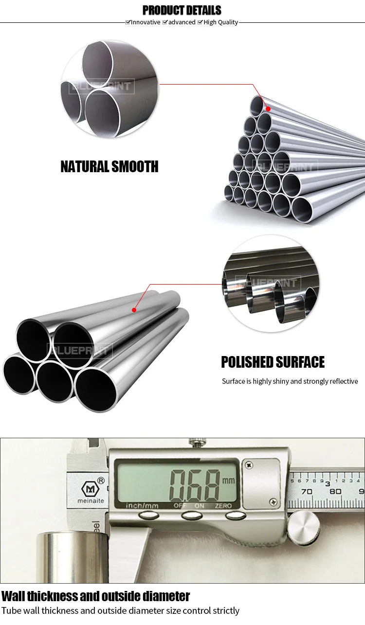 capillary 3/8 inch stainless steel SS 316 seamless tube