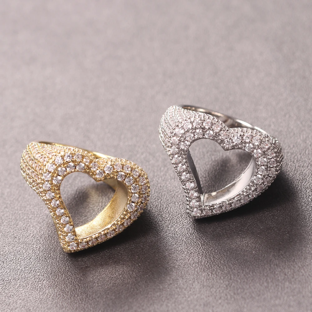 Personality Rings Summer Holiday European And American New Hollow Love Zircon Ring For Women Men Exquisite Gifts
Personality Rings Summer Holiday European And American New Hollow Love Zircon Ring For Women Men Exquisite Gifts