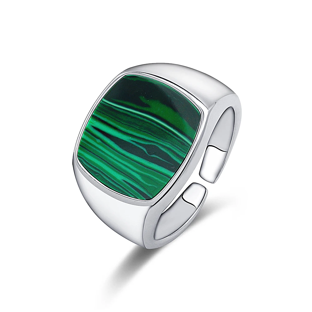 Classic 925 Sterling Silver Men Rings Bulk Wedding Ring For Men Malachite Stone Jewelry
Classic 925 Sterling Silver Men Rings Bulk Wedding Ring For Men Malachite Stone Jewelry