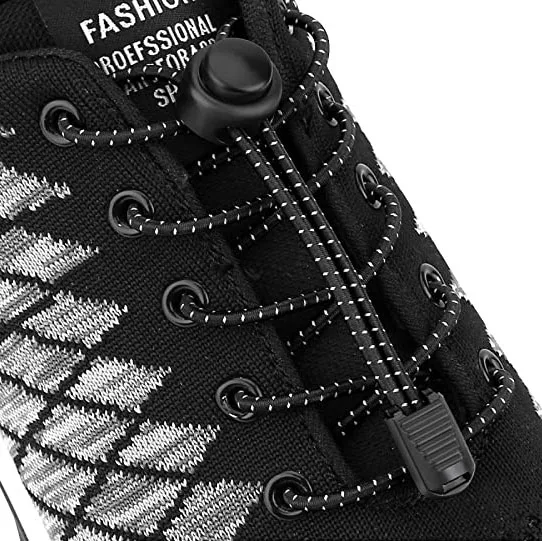 Custom Elastic Locks Shoe Laces No Tie Round Reflective Shoelaces For Kids and Adults
Custom Elastic Locks Shoe Laces No Tie Round Reflective Shoelaces For Kids and Adults