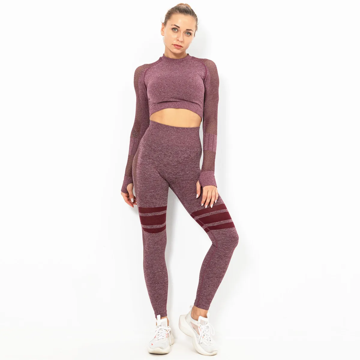European And American Style Yoga Set Fitness Wear High Quality Seamless Yoga Leggings Fashion Slim Sports Sets
European And American Style Yoga Set Fitness Wear High Quality Seamless Yoga Leggings Fashion Slim Sports Sets