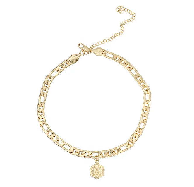 Fashionable new European and American women's 14k Gold foot chain jewelry Ankle Bracelet
Fashionable new European and American women's 14k Gold foot chain jewelry Ankle Bracelet
