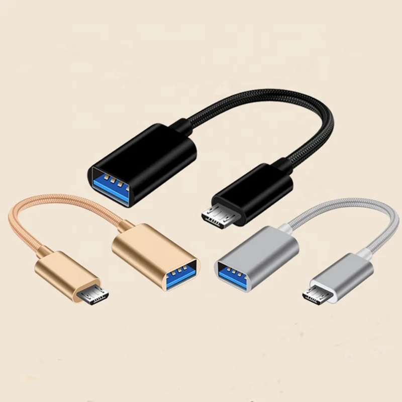 Multifunction LOGO custom Braided Nylon Aluminum phone type c Female To USB 2.0 Male Adapter OTG data transfer cable, Silver/ black /pink /gold
Multifunction LOGO custom Braided Nylon Aluminum phone type c Female To USB 2.0 Male Adapter OTG data transfer cable, Silver/ black /pink /gold