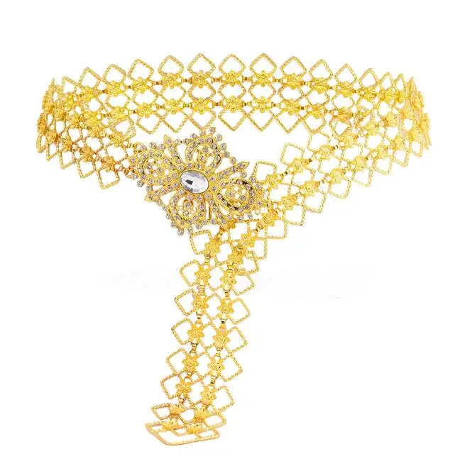Women Crystal Gold Metal Hollow Out Flower Belly Dance Waist Chains Indian Party Jewelry
Women Crystal Gold Metal Hollow Out Flower Belly Dance Waist Chains Indian Party Jewelry