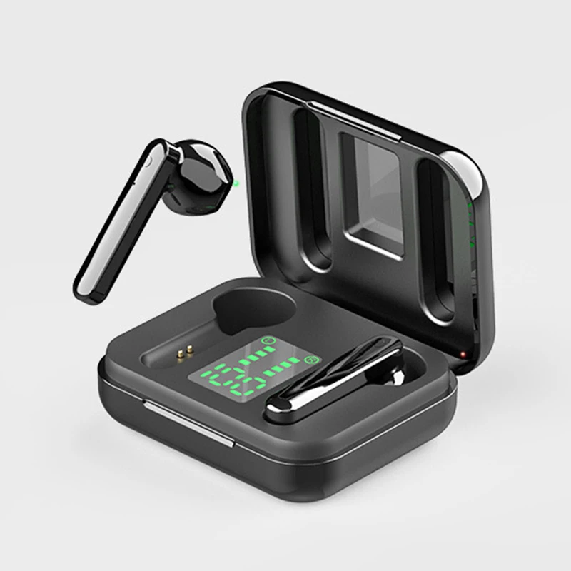L12 TWS Wireless Earphone Bluetooth With LED Display Hifi Stereo Sports Headset For Smartphone, Black/white
L12 TWS Wireless Earphone Bluetooth With LED Display Hifi Stereo Sports Headset For Smartphone, Black/white