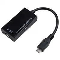 

2019 New 5 pin micro USB male Micro USB To HDMI HD Cable Converter Adapter for PC laptop TV TV-Box and VGA output devices R20