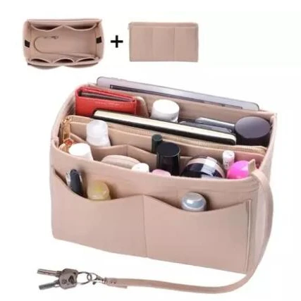 Portable Handbag Insert Pouch Large Capacity Felt Bedside Cosmetic Cash Digital Storage Bag
Portable Handbag Insert Pouch Large Capacity Felt Bedside Cosmetic Cash Digital Storage Bag