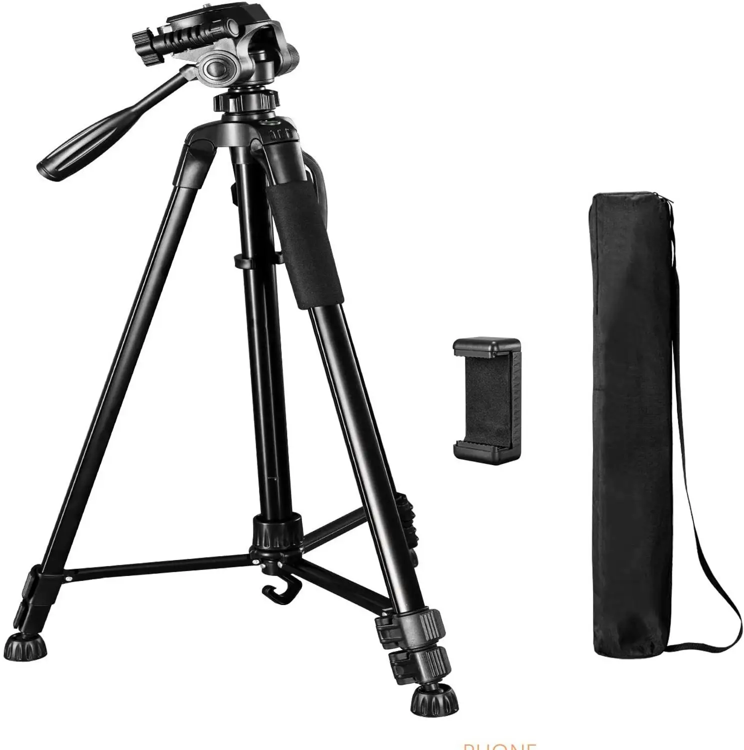 62inch/160cm Portable Tripod Stand Flexible Aluminum Travel Tripod for Camera DSLR Smartphone With Phone Clip
62inch/160cm Portable Tripod Stand Flexible Aluminum Travel Tripod for Camera DSLR Smartphone With Phone Clip