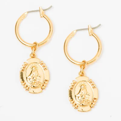 2020 Hot Selling Geometric Circle Huggie Earrings 18K Gold Plated Coin Drop Earrings for Girls
2020 Hot Selling Geometric Circle Huggie Earrings 18K Gold Plated Coin Drop Earrings for Girls