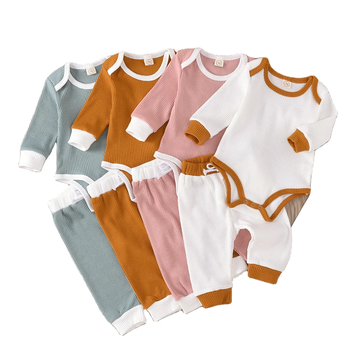 Summer Autumn 2Pcs/Set Infant Baby Girl Clothing Set Ribbed Cotton Long Sleeve Pomper with Legging Pants Blank Matching Outfits
Summer Autumn 2Pcs/Set Infant Baby Girl Clothing Set Ribbed Cotton Long Sleeve Pomper with Legging Pants Blank Matching Outfits