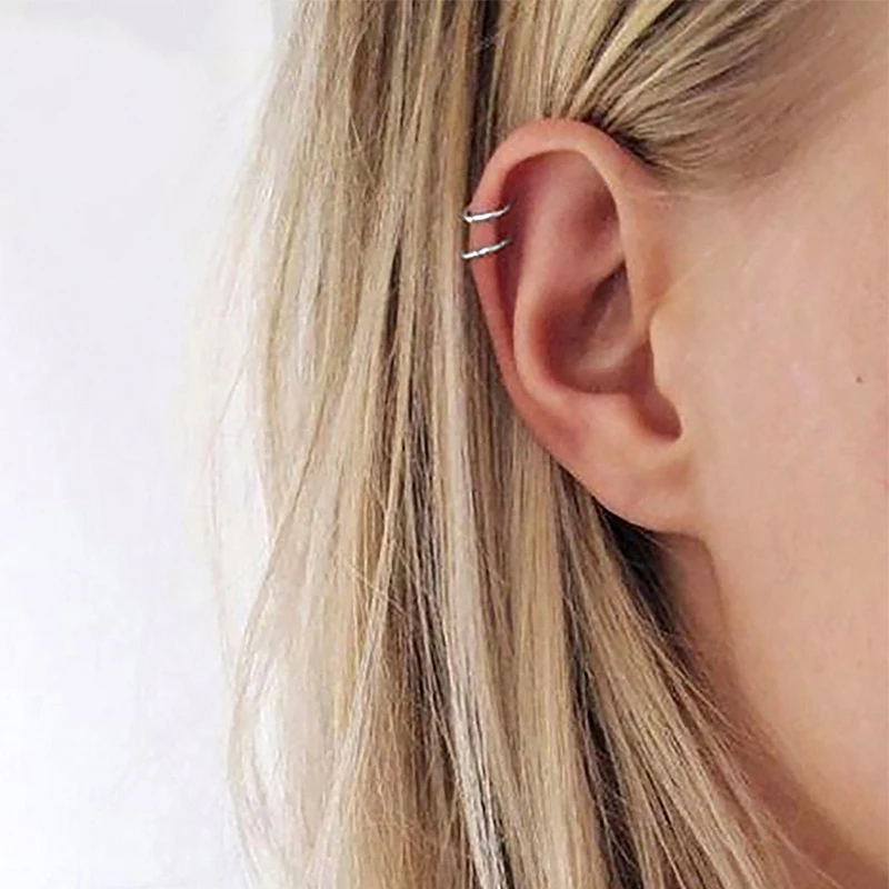 eManco Stainless steel double earclip simple fashion gold - plated earring piercings wholesale
eManco Stainless steel double earclip simple fashion gold - plated earring piercings wholesale