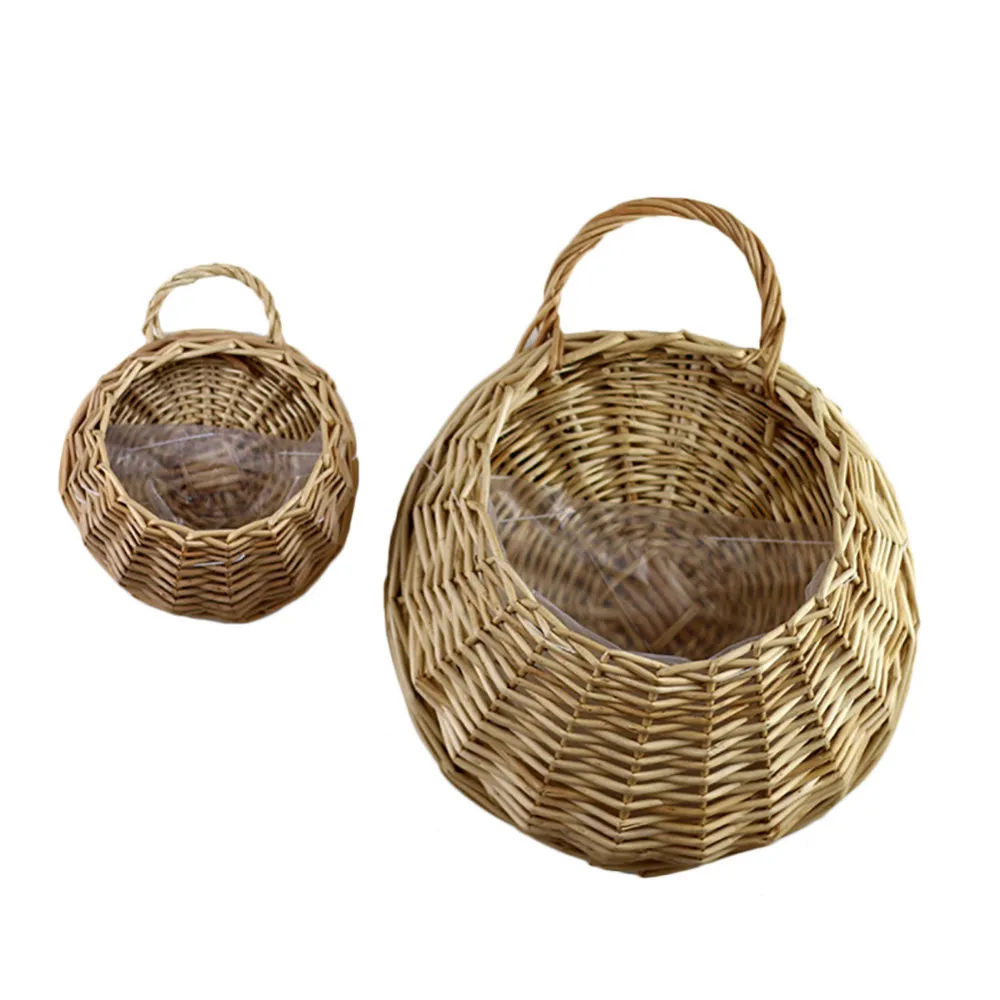 Hand Made Wicker Wall Hanging Flower Basket Flower Pot Planter Rattan Vase Basket Home Garden Wall Decor Storage Container
Hand Made Wicker Wall Hanging Flower Basket Flower Pot Planter Rattan Vase Basket Home Garden Wall Decor Storage Container