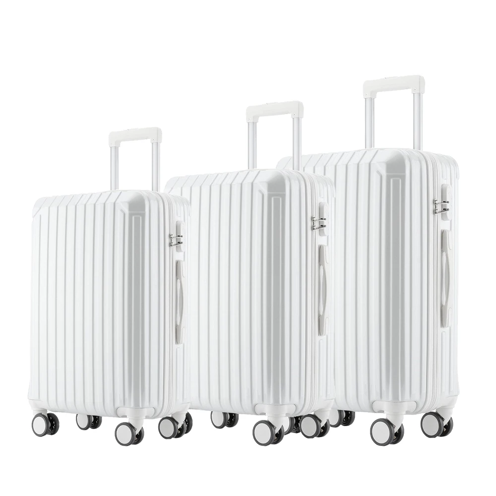 Wholesale fashion trolley luggage Koffer bags 3 pieces customer design candy color ABS PC travel suitcase sets, Pink
Wholesale fashion trolley luggage Koffer bags 3 pieces customer design candy color ABS PC travel suitcase sets, Pink