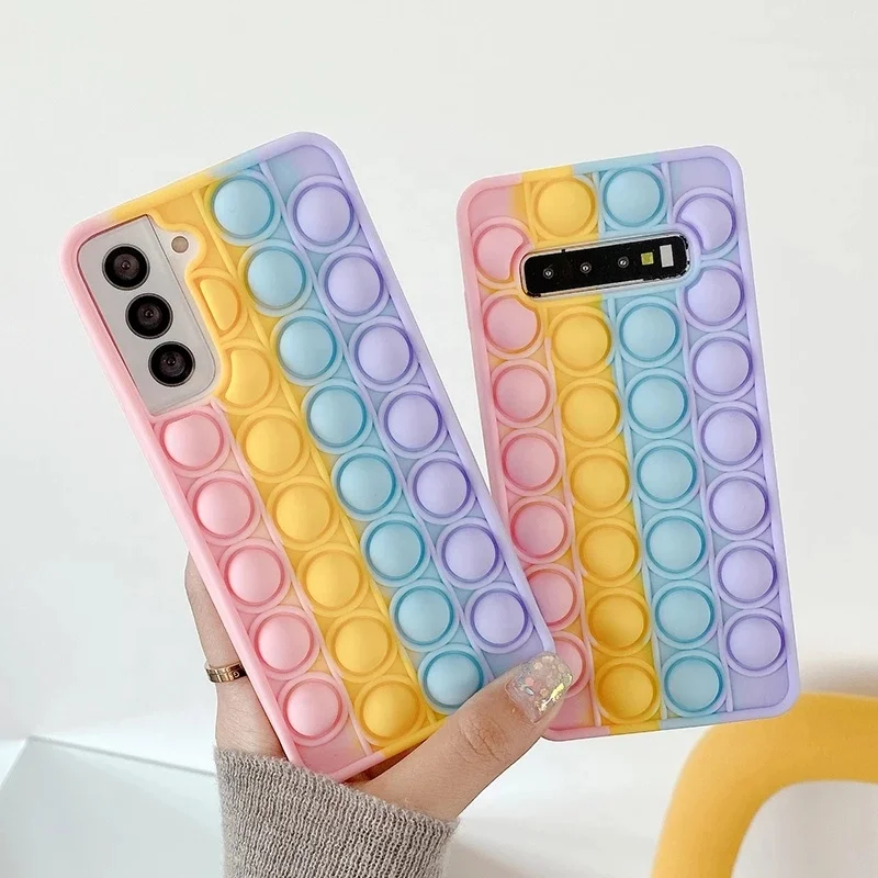 Poping Phone Case For Samsung S21, Push Bubble Fidget Toy Silicone Cases Cover for Samsung A71 A51 S20 21 Plus Ultra
Poping Phone Case For Samsung S21, Push Bubble Fidget Toy Silicone Cases Cover for Samsung A71 A51 S20 21 Plus Ultra