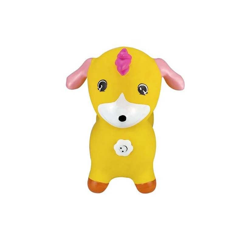 hot sale colorful dog plastic jumping animal toy